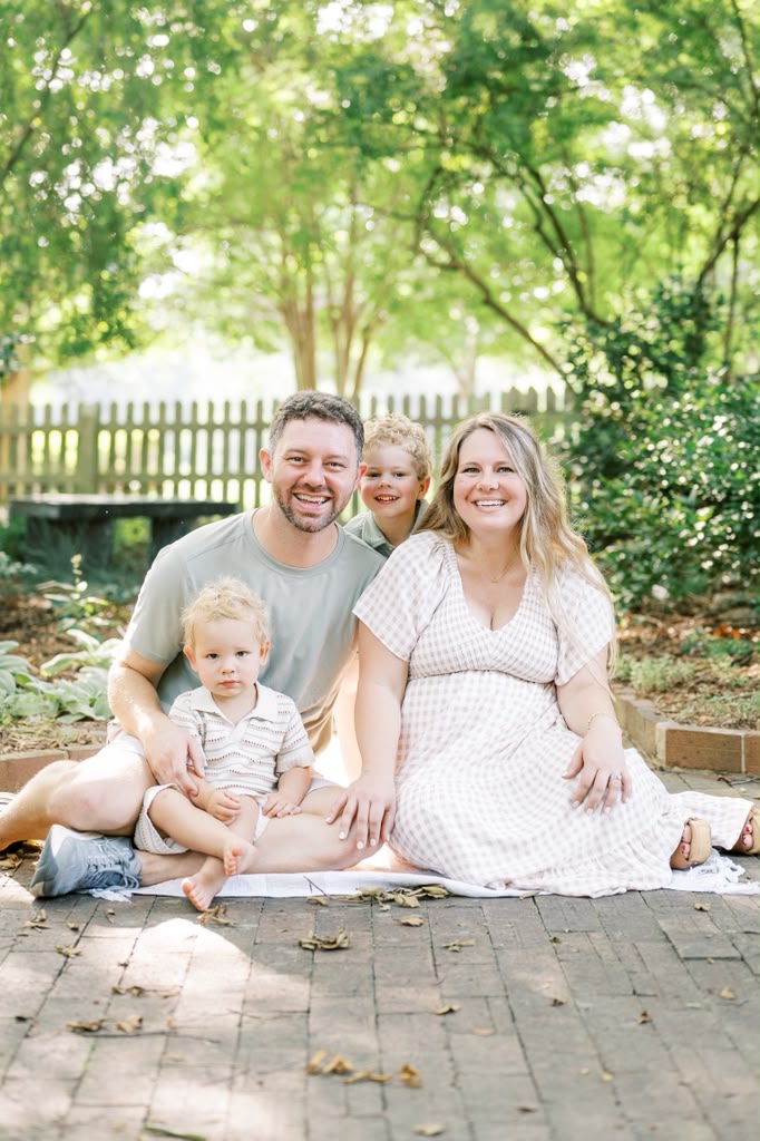 Tyler with his wife and two sons